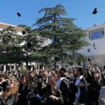 Università di Palermo, lancio del tocco per i neolaureati magistrali